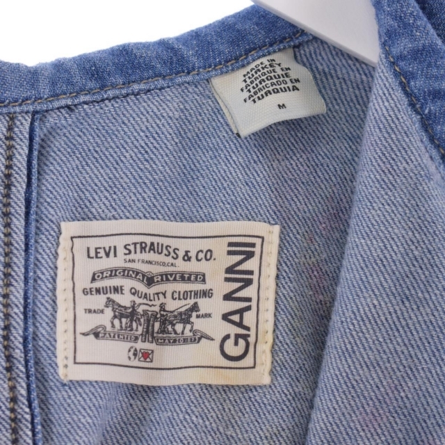 Levi's(リーバイス)の古着 リーバイス Levi's GANNI コラボ 長袖 デニム ウエスタンシャツ レディースM /eaa288148 レディースのトップス(シャツ/ブラウス(長袖/七分))の商品写真