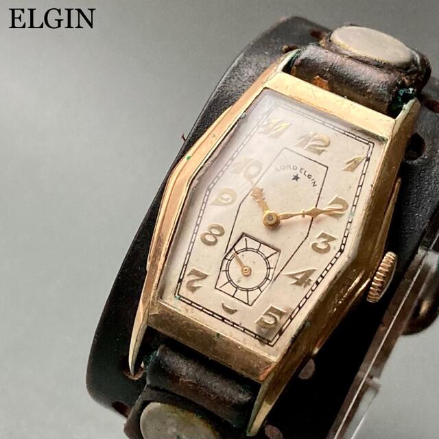 ELGIN(エルジン)の【動作品】ロード・エルジン アンティーク 腕時計 手巻き メンズ ミリタリー メンズの時計(腕時計(アナログ))の商品写真