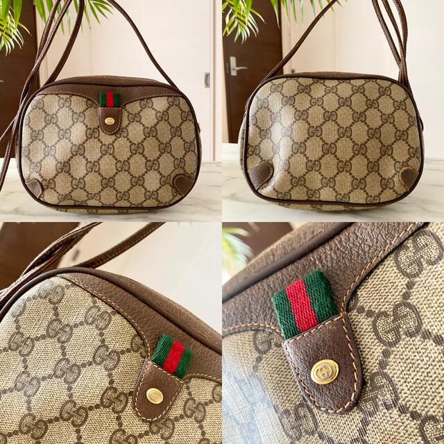 最新コレックション Gucci - レザーハンドバッグ オールドグッチ GUCCI 【公式通販】 GUCCI グッチ 美品 ショルダー付き ハンドバッグ レザー ハンドバッグ