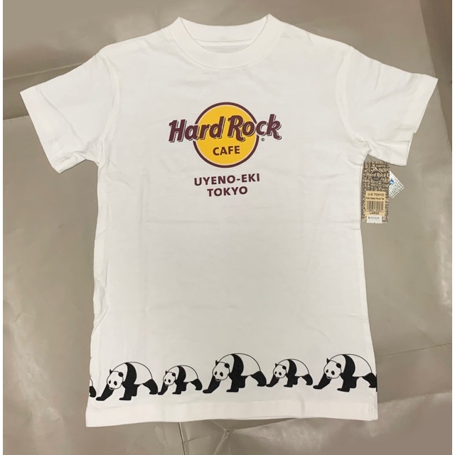 新品 ハードロックカフェ 上野 パンダ Ｔシャツ キッズ Ｌ タグ付き