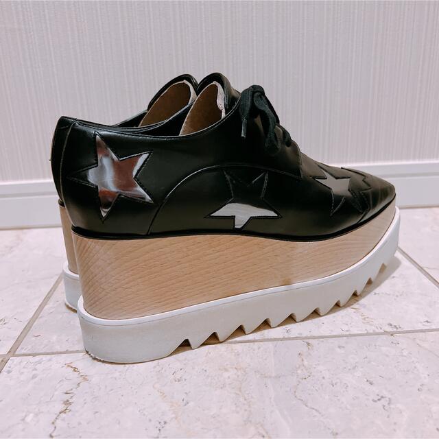 Stella McCartney - ステラマッカートニー エリス プラットフォーム 【東京公式通販】 ステラマッカートニー エリス プラットフォーム 厚底 ローファー 星 黒 ローファー/革靴