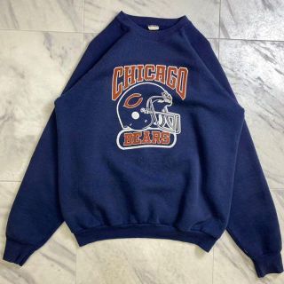 NFL 80s ビンテージスウェット シカゴベアーズ ネイビー BEARS(スウェット)