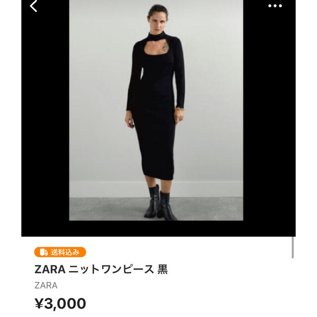 ZARA(ザラ)のえみねぇ様　専用　ZARA ニットワンピース レディースのワンピース(ロングワンピース/マキシワンピース)の商品写真