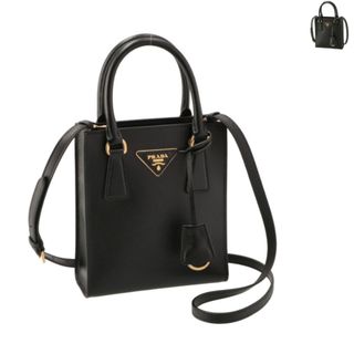 PRADA レッド サフィアーノ ハンドバッグ ショルダーバッグ　極美品