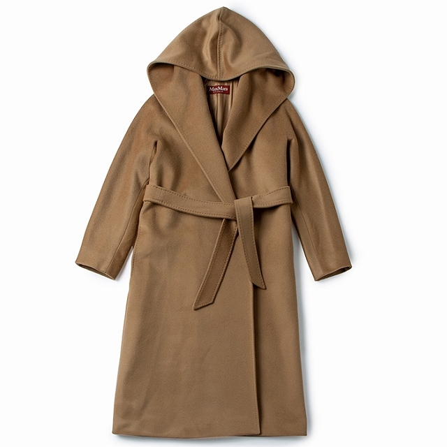 Max Mara(マックスマーラ)のMAX MARA STUDIO DANTON ウール フーテッド ロングコート レディースのジャケット/アウター(ロングコート)の商品写真