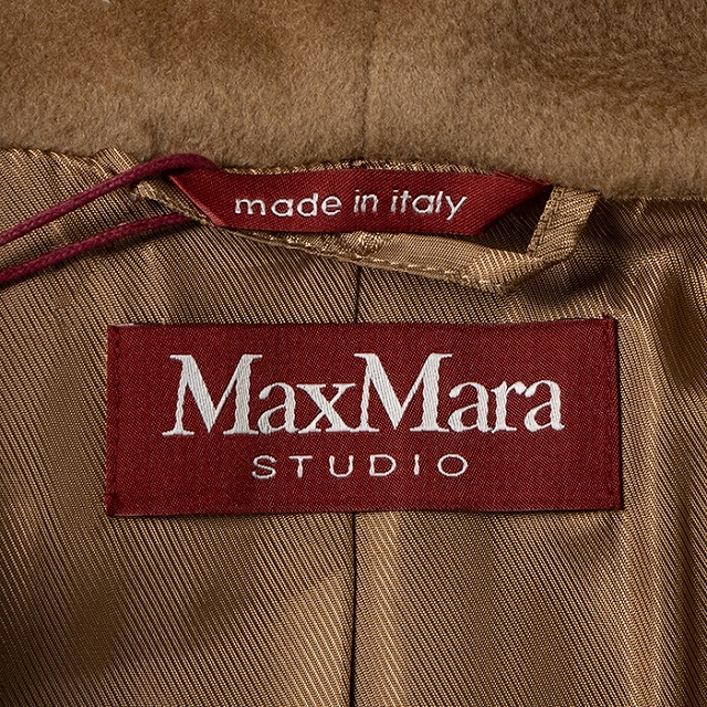 Max Mara(マックスマーラ)のMAX MARA STUDIO DANTON ウール フーテッド ロングコート レディースのジャケット/アウター(ロングコート)の商品写真