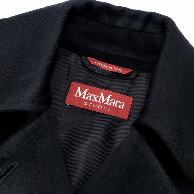 Max Mara(マックスマーラ)のMAX MARA STUDIO ABELIA ヴァージンウール ロングコート レディースのジャケット/アウター(ロングコート)の商品写真