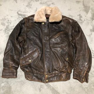 アヴィレックス(AVIREX)のreal sheep leather flight jacket(フライトジャケット)