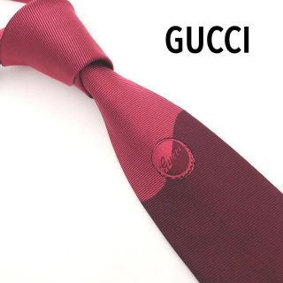 グッチ(Gucci)のGUCCI グッチ ネクタイ 最高級シルク ロゴ柄 グラデーション 細身(ネクタイ)