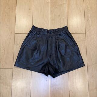 80s vintage leather short pants(ショートパンツ)