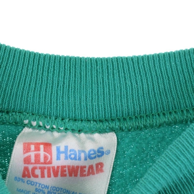 古着 ヘインズ Hanes ACTIVEWEAR プリントスウェットシャツ トレーナー USA製 メンズL /eaa279667