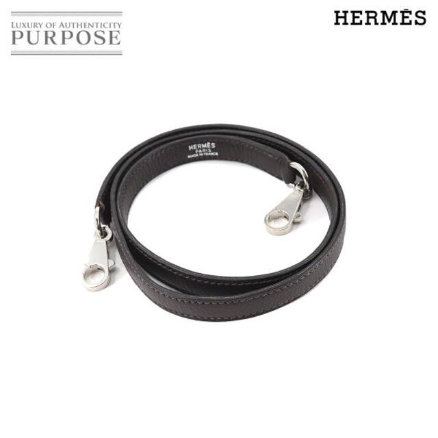 エルメス HERMES ケリー ボリード ショルダー ストラップ トリヨンクレマンス エベンヌ ブラウン シルバー 金具 90157780