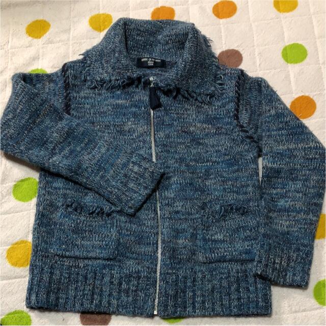 COMME CA DU MODE(コムサデモード)のCOMME CA DU MODE FILLE のジッパー キッズ/ベビー/マタニティのキッズ服男の子用(90cm~)(ジャケット/上着)の商品写真