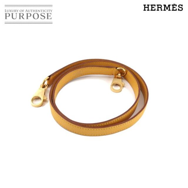 エルメス HERMES ショルダー ストラップ クシュベル ジョーヌ イエロー ゴールド 金具 90158466型番刻印-