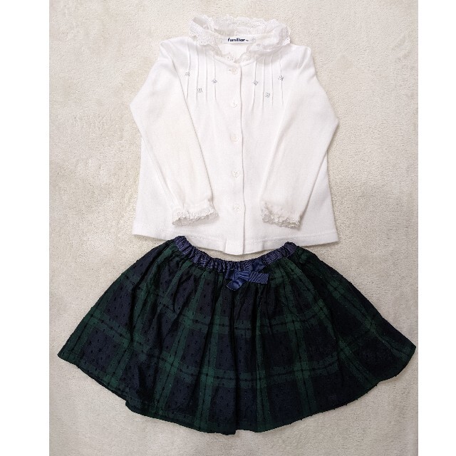 familiar(ファミリア)のfamiliar スカート(90)のみ キッズ/ベビー/マタニティのキッズ服女の子用(90cm~)(スカート)の商品写真