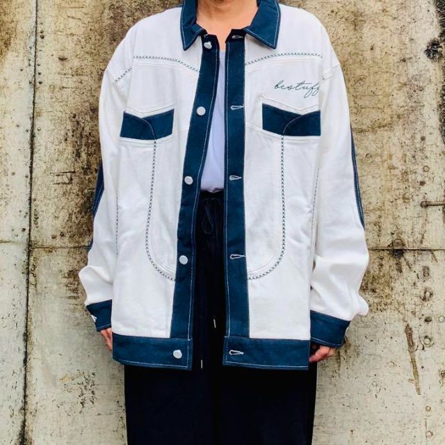 ♠︎stitch jacket♠︎ シャツジャケット 個性的 秋 メンズ new.ibsedu.bg ♠︎stitch jacket♠︎ シャツジャケット 個性的 秋 メンズ