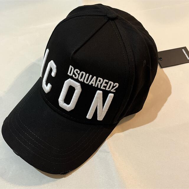 DSQUARED2 ICON ロゴ コットン ベースボールキャップ