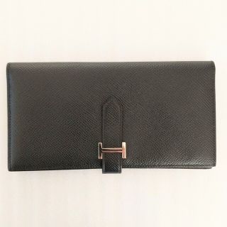 エルメス(Hermes)の【bストア様専用】エルメス 長財布 ベアンスフレ ヴォーエプソン ブラック(長財布)