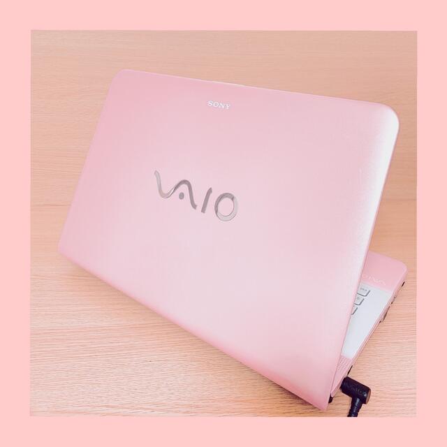 かわいいピンクパソコン♪即使用OKで初心者さんにおすすめ♪SONYVAIO♪72