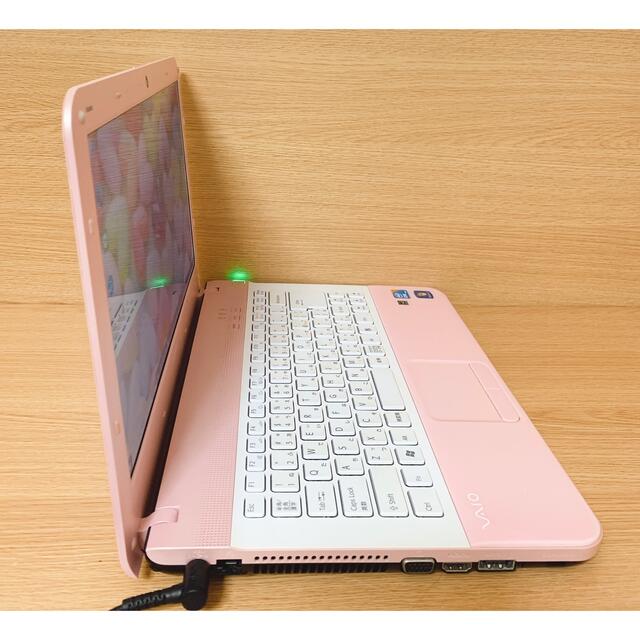 一台限り✨可愛いベビーピンクPC✨女子に人気のVAIO✨ノートパソコン