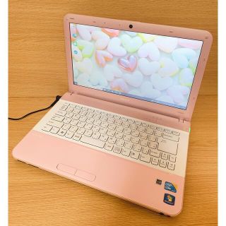 一台限り 可愛いベビーピンクPC 女子に人気のVAIO ノート ...