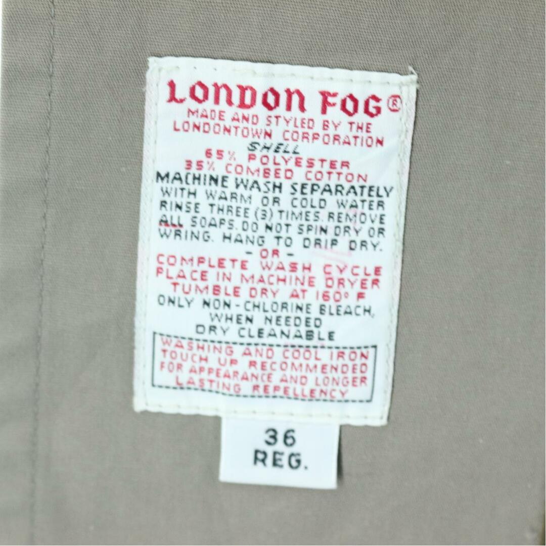 ロンドンフォグ LONDON FOG ステンカラーコート バルマカーンコート 英国製 36R メンズM /eaa096195