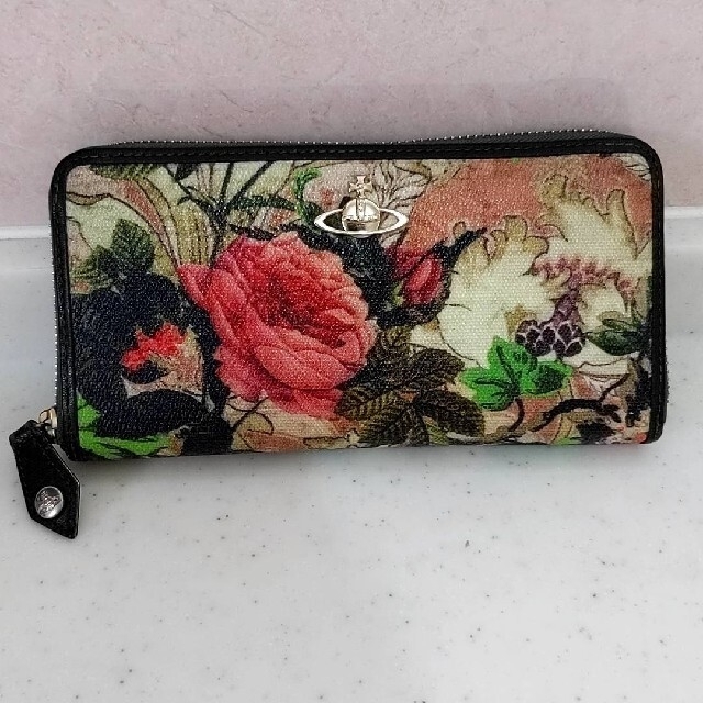 【希少美品】Vivienne Westwood ボタニカル　花柄　長財布　オーブ