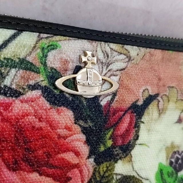 【希少美品】Vivienne Westwood ボタニカル　花柄　長財布　オーブ