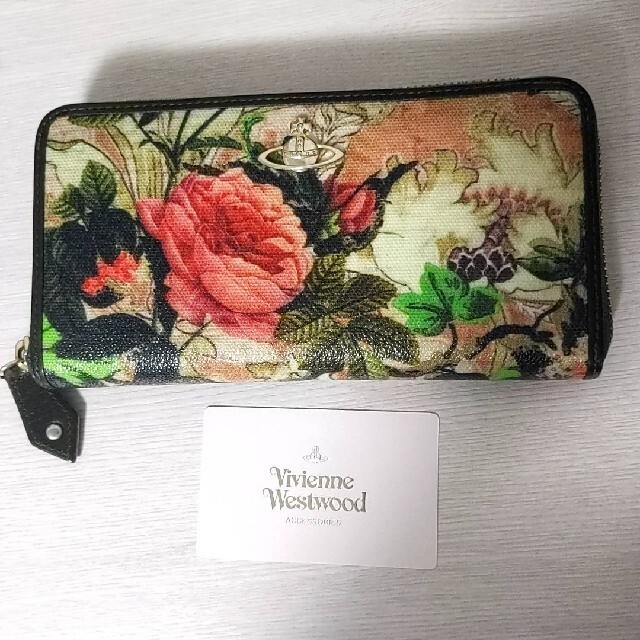 【希少美品】Vivienne Westwood ボタニカル　花柄　長財布　オーブ