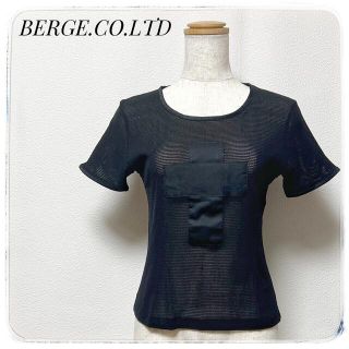 ベルジェ(BERGE)のBERGE.CO.LTDベルジェ✨Tシャツ メッシュ素材 ブラック 十字架(Tシャツ/カットソー(半袖/袖なし))