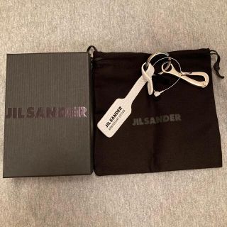 ジルサンダー(Jil Sander)のジルサンダー  レザー キーホルダー　白 JILSANDER(キーホルダー)