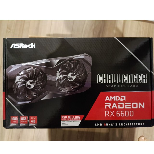 スマホ/家電/カメラ【値引き！】ASRock Radeon RX6600 Challenger