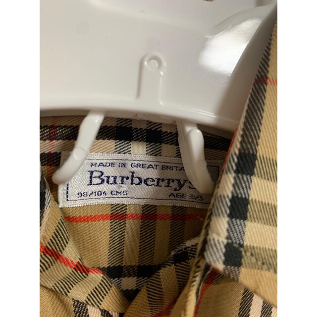 BURBERRY(バーバリー)の超美品。人気柄バーバリー長袖シャツ　110センチ キッズ/ベビー/マタニティのキッズ服男の子用(90cm~)(ブラウス)の商品写真