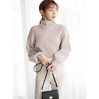 グレイル(GRL)の新品　GRL ボリュームスリーブボトルネックニットトップス(ニット/セーター)