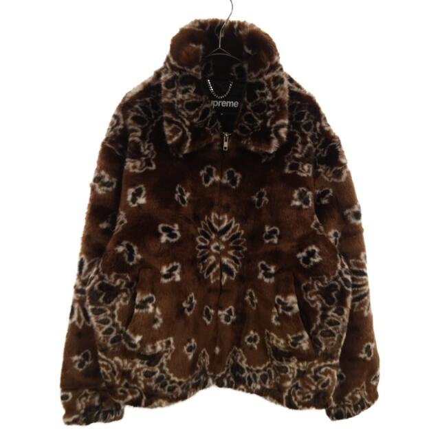 Supreme(シュプリーム)のSUPREME シュプリーム 21SS Bandana Faux Fur Bomber Jacket バンダナファーボンバージャケット ブラウン メンズのジャケット/アウター(フライトジャケット)の商品写真