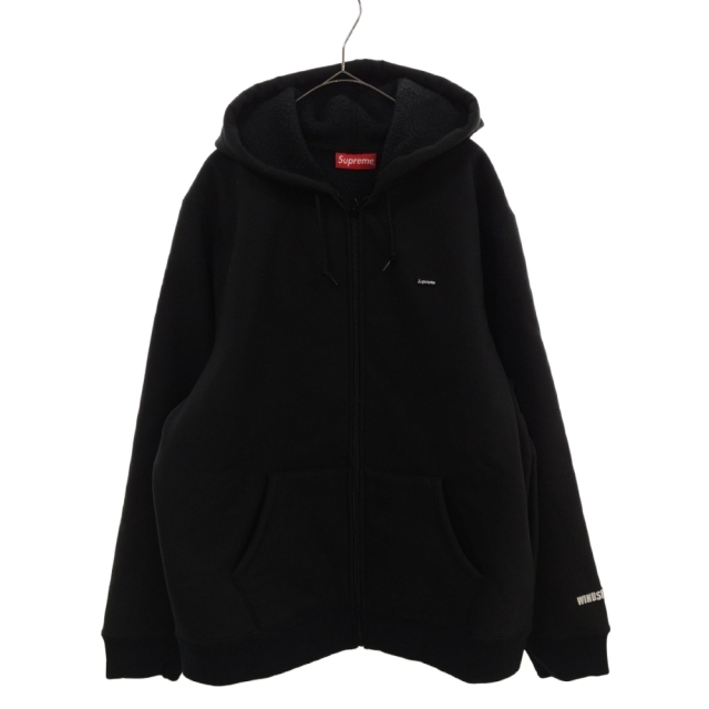 SUPREME シュプリーム 19AW Windstopper Zip Up Hooded Sweatshirt ウィンドストッパー ジップアップ フーデッド スウェットシャツ ブラック