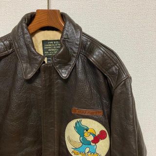 AVIREX - 80s Vintage AVIREX A-2 本革 レザー フライトジャケット