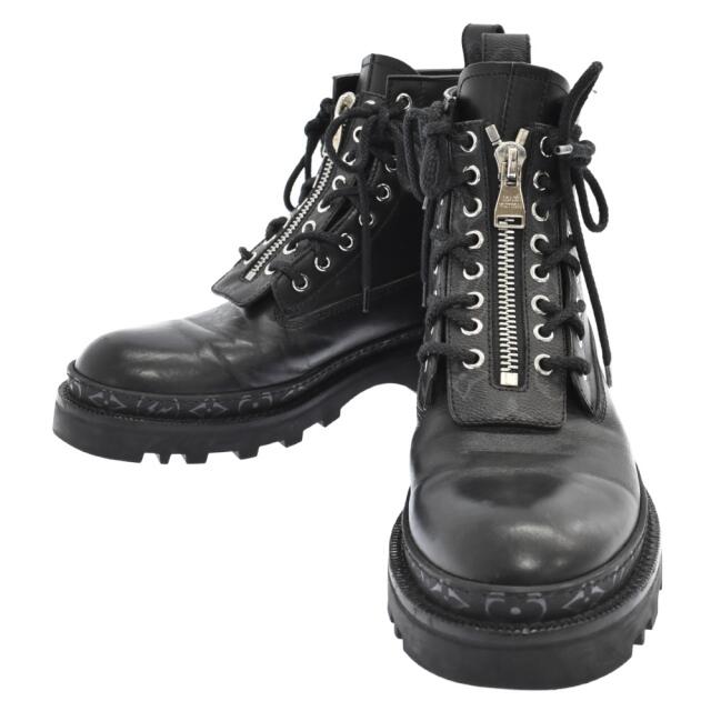 LOUIS VUITTON(ルイヴィトン)のLOUIS VUITTON ルイヴィトン Ankle Combat Boot BM 0137 アンクルコンバットブーツ モノグラム カンベッタライン ブラック メンズの靴/シューズ(ブーツ)の商品写真