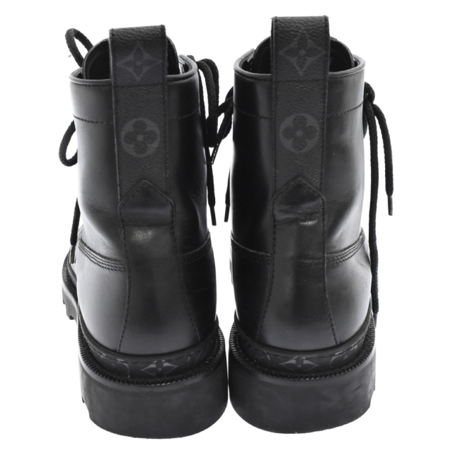 LOUIS VUITTON(ルイヴィトン)のLOUIS VUITTON ルイヴィトン Ankle Combat Boot BM 0137 アンクルコンバットブーツ モノグラム カンベッタライン ブラック メンズの靴/シューズ(ブーツ)の商品写真