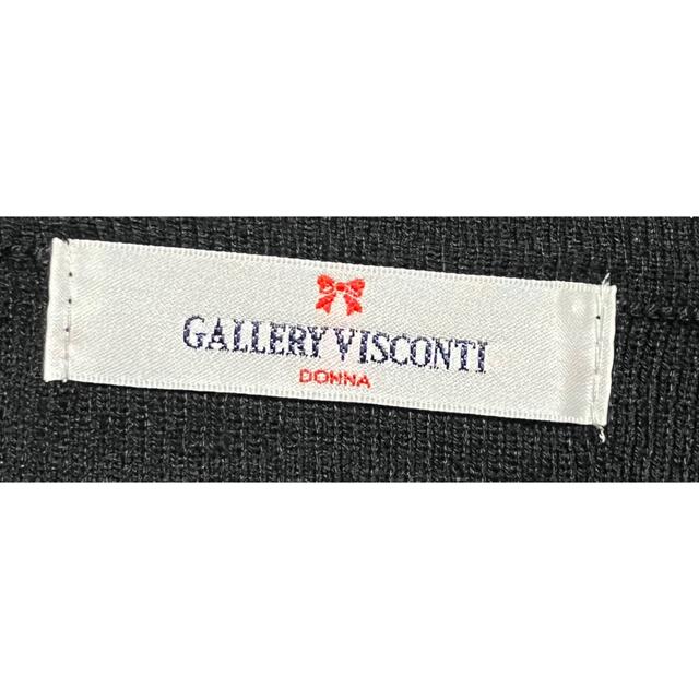 GALLERY VISCONTI(ギャラリービスコンティ)の匿名発送　美品　GALLERY VISCONTI リボンパールニット　サイズ3 レディースのトップス(ニット/セーター)の商品写真