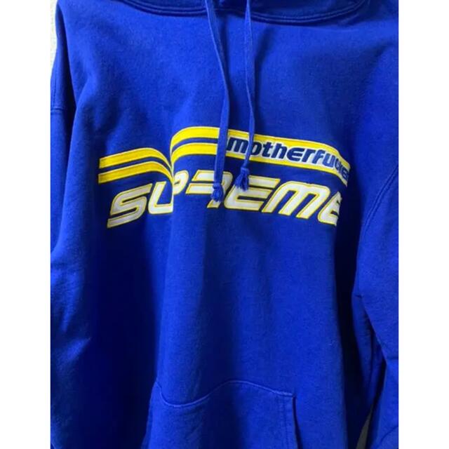 supreme シュプリーム　motherfucker パーカー　ブルー 1