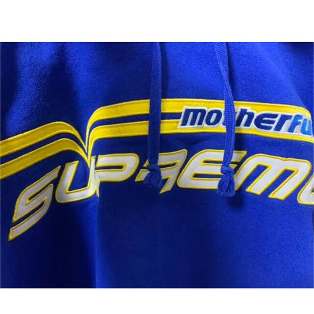 supreme シュプリーム　motherfucker パーカー　ブルー 2