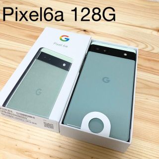 グーグルピクセル(Google Pixel)の【新品未使用】 Google Pixel 6a Sage 128 GB グリーン(スマートフォン本体)