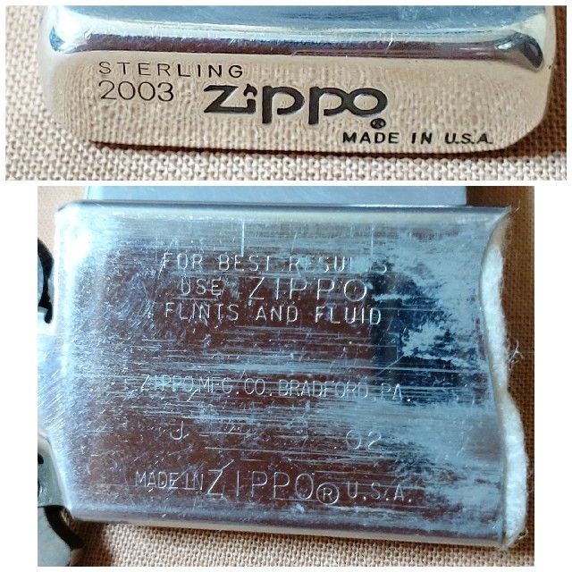 Zippo/2003年/USA/STERLING/銀製/銀製品/喫煙具/の通販 by 猫まんま ...