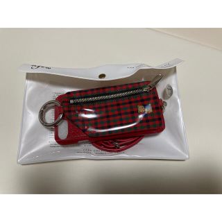 ファミリア iPhoneケースの通販 900点以上 | familiarのスマホ/家電 公式直営 【ファミリア】新品 XF ajew エジュー マルチケース 赤 チェック スマホ その他