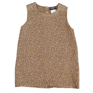 CHANEL - Vintage シャネル タンクトップ 96A ノースリーブ シルク 36