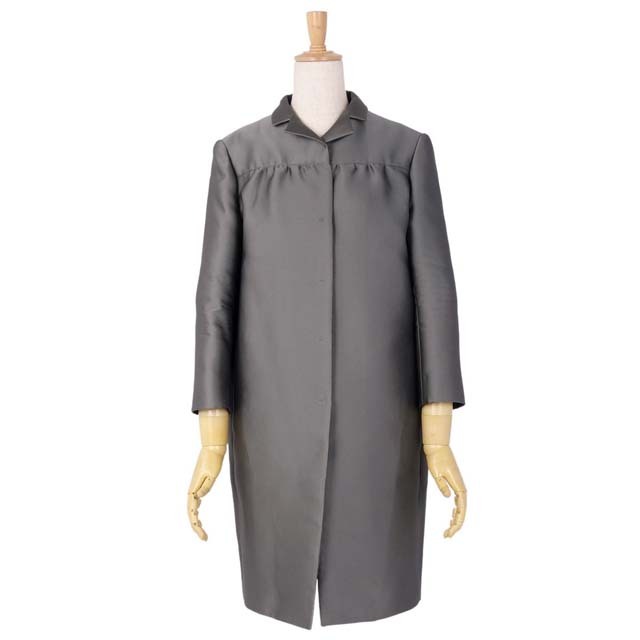 PRADA - プラダ コート シルク混 七分袖 レディース ギャザー PRADA - プラダ コート シルク混 七分袖 レディース ギャザー