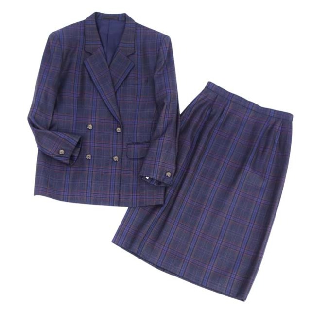 BURBERRY - Vintage バーバリー スーツ ツイード ジャケット スカート