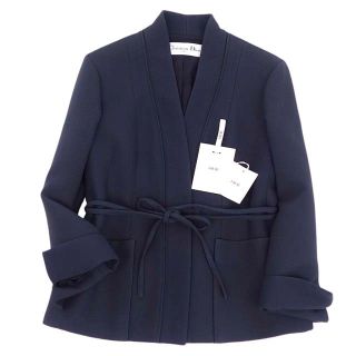 クリスチャンディオール(Christian Dior)のクリスチャンディオール ジャケット 21SS ウール シルク ノーカラー F34(その他)