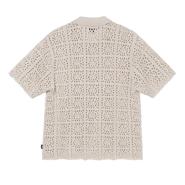 STUSSY CROCHET SHIRT L 新品 ステューシー ニット シャツ